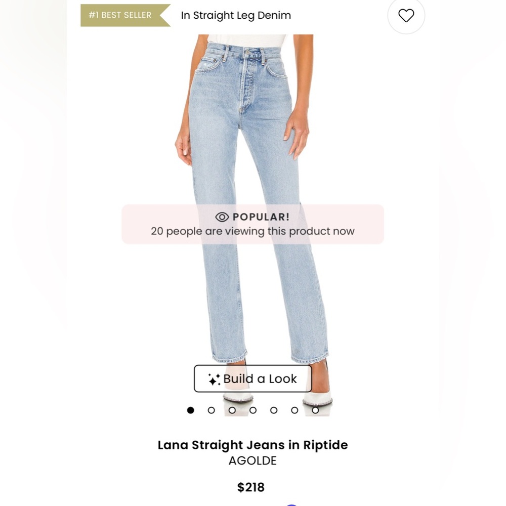 AGOLDE Classic Light Blue Women's Jeans